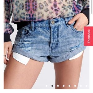 One Teaspoon Jean Shorts